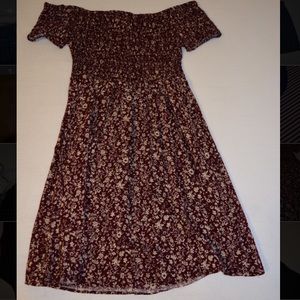 Off the shoulder floral dress new unworn